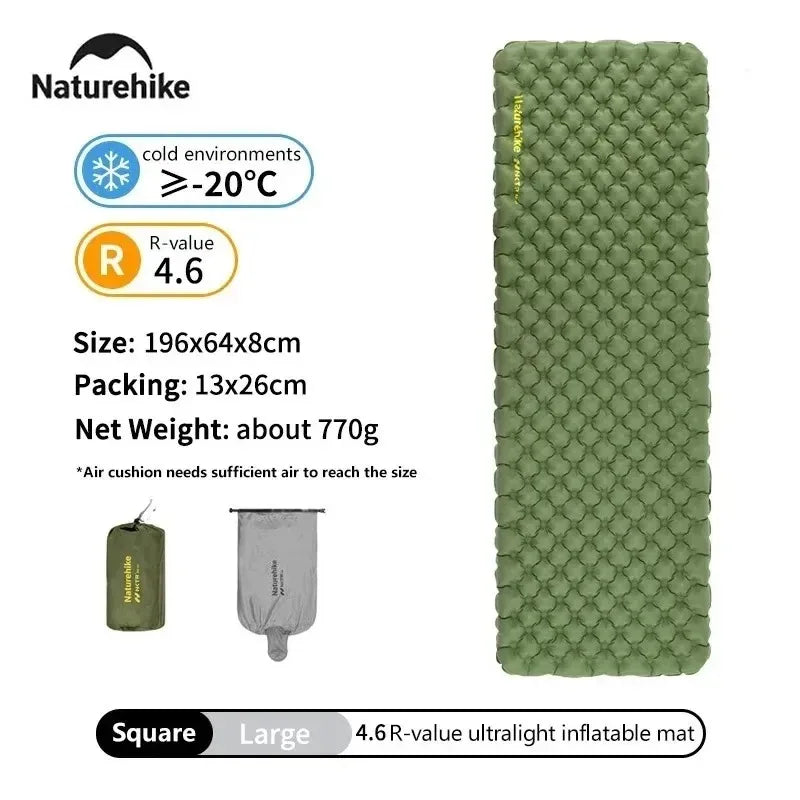 Naturehike Ultralight Insulated Inflatable Camping Sleeping Pad