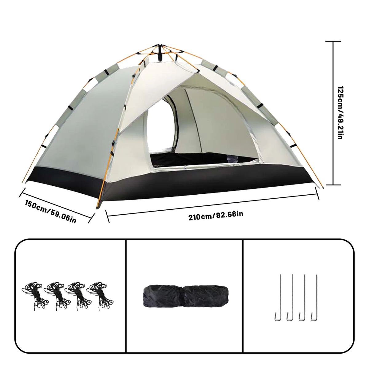 Pakicetus Quick Setup Auto Tent For Three To Four People