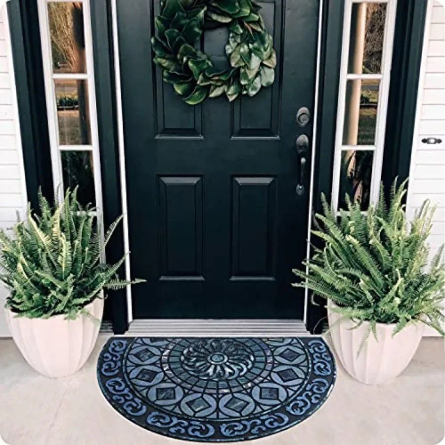Front Door Mat Low Pile Outdoor Welcome Mud Trapping