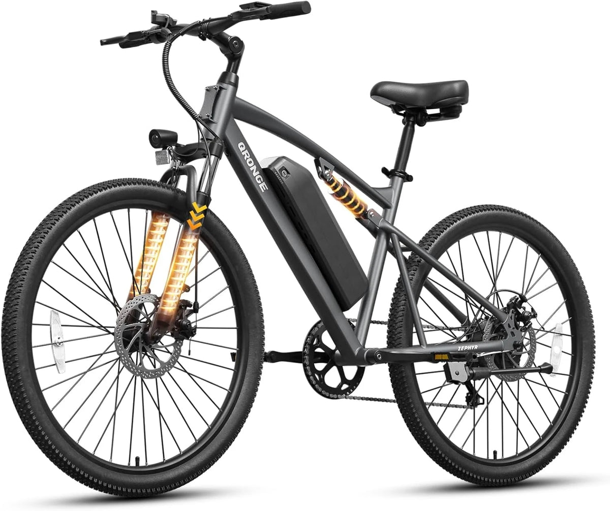 QRONGE Zephyr Electric Bike 1000W Motor Full Suspension