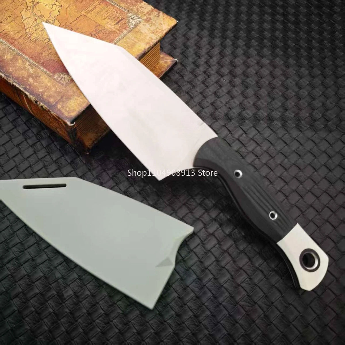Heavy Duty G10 Handle Stainless Steel Fixed Blade Utility Knife