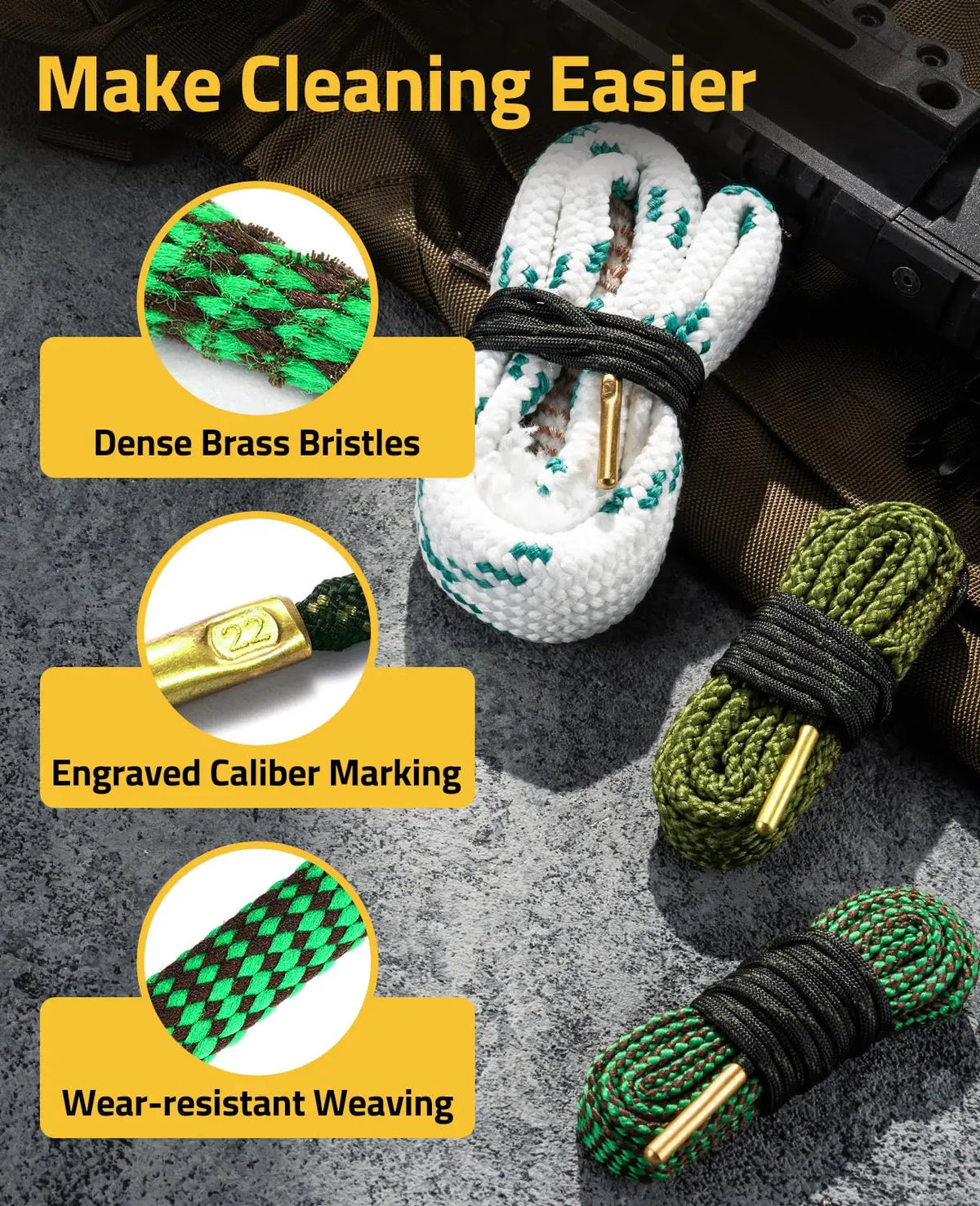 Gun Cleaning Kit With Brushes Picks Oil Bottles And Patches