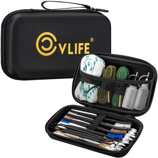 Gun Cleaning Kit With Brushes Picks Oil Bottles And Patches