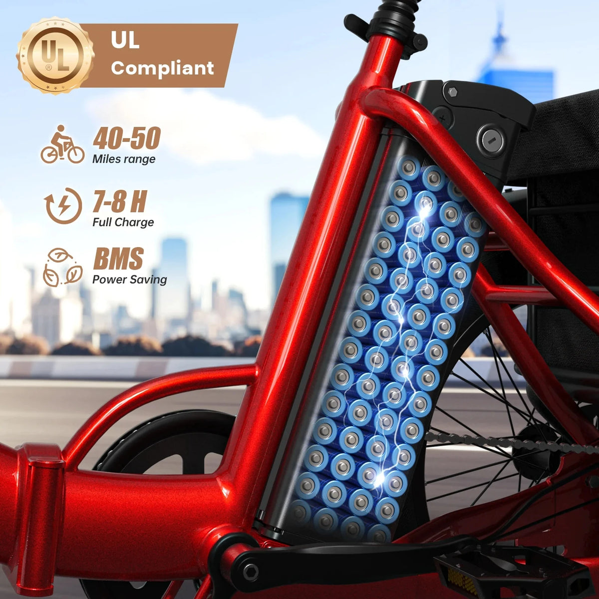 Qronge Electric Folding Tricycle 960W Fat Tire Trike