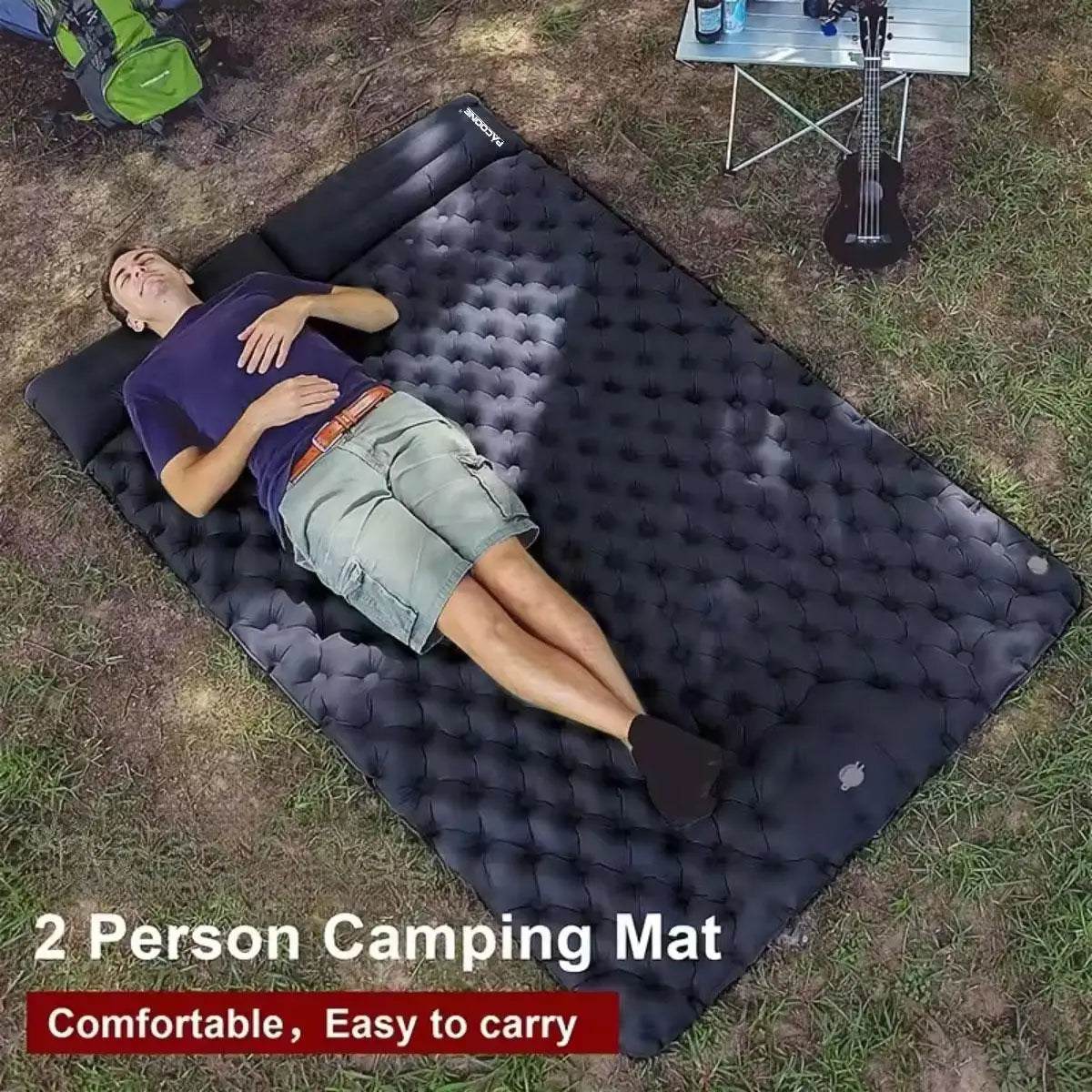 Foldable Outdoor Camping Inflatable Mattress for Indoor Use