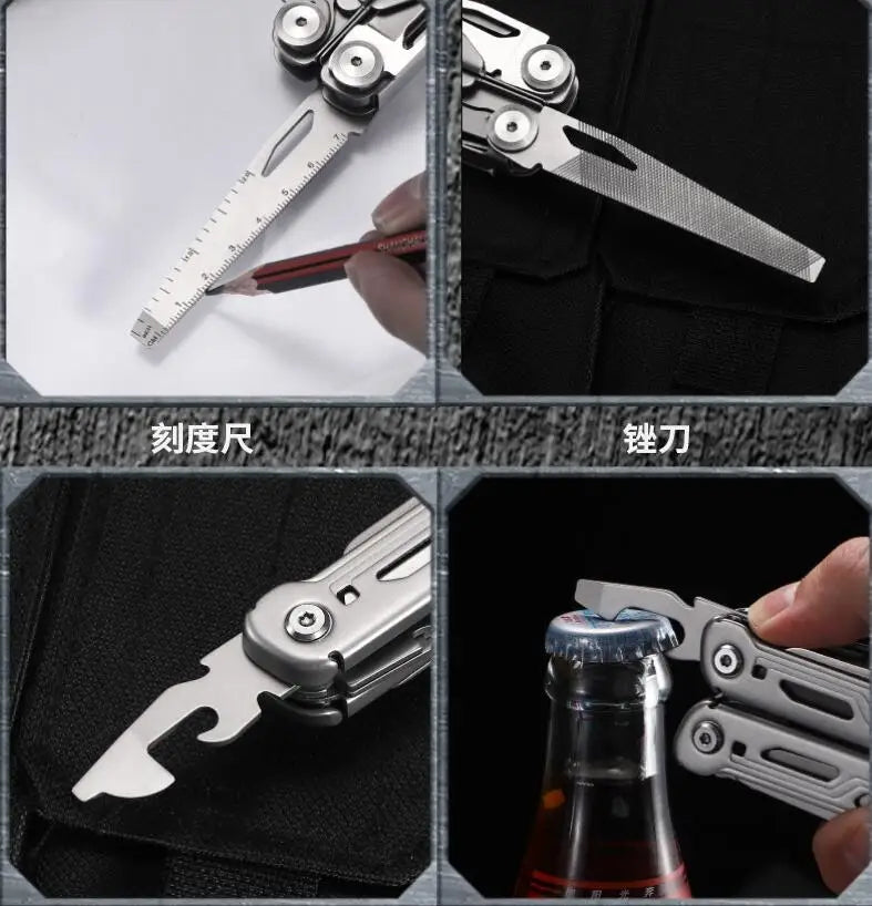 Daicamping DL10 Pocket Multi Tool Kit Folding Knife Pliers