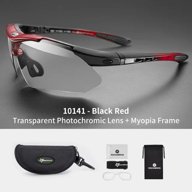ROCKBROS Photochromic Cycling Glasses Polarized UV400 Eyewear