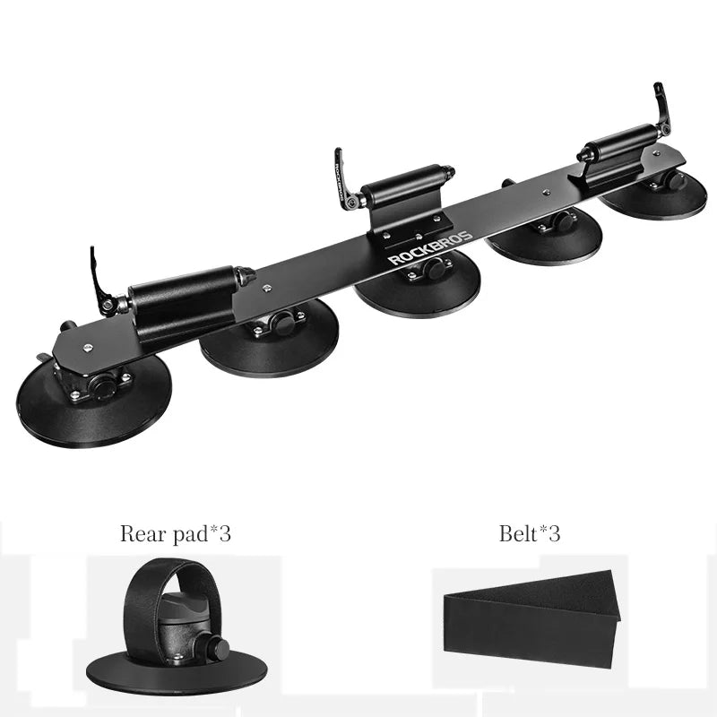 ROCKBROS Bike Roof Rack Carrier With Suction Cup Mount For Car