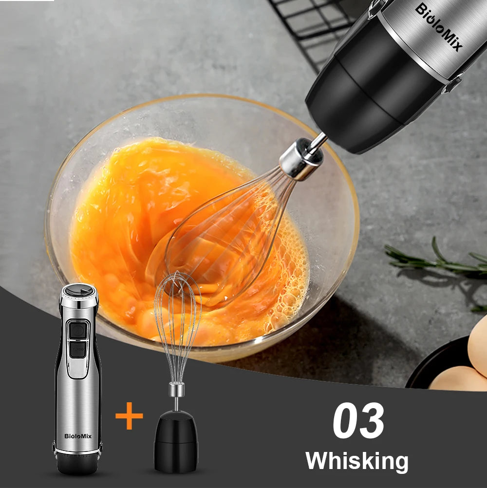 Biolomix 1200W 4-in-1 Immersion Blender With Chopper