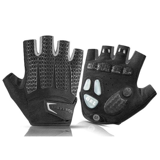 ROCKBROS Half Finger Cycling Gloves Gel Pad Breathable Non Slip