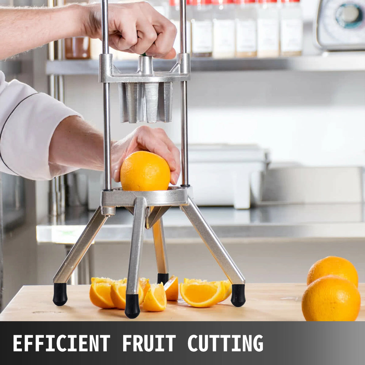 SucceBuy Stainless Steel Lemon Wedge Slicer Fruit Vegetable Cutter