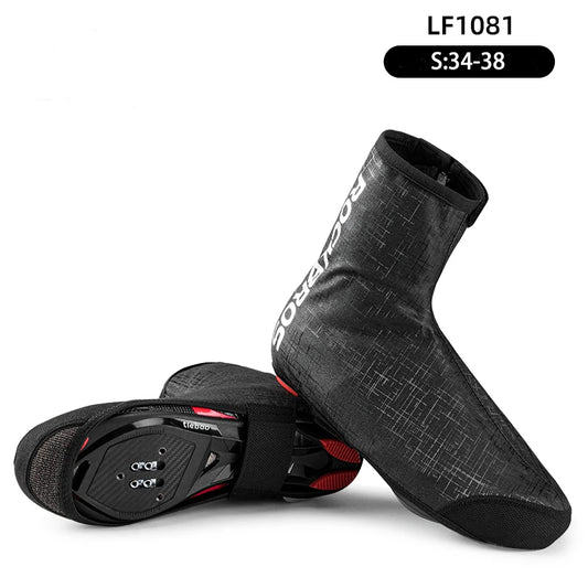 RockBros Winter Cycling Shoe Covers Reflective Windproof Water Repellent