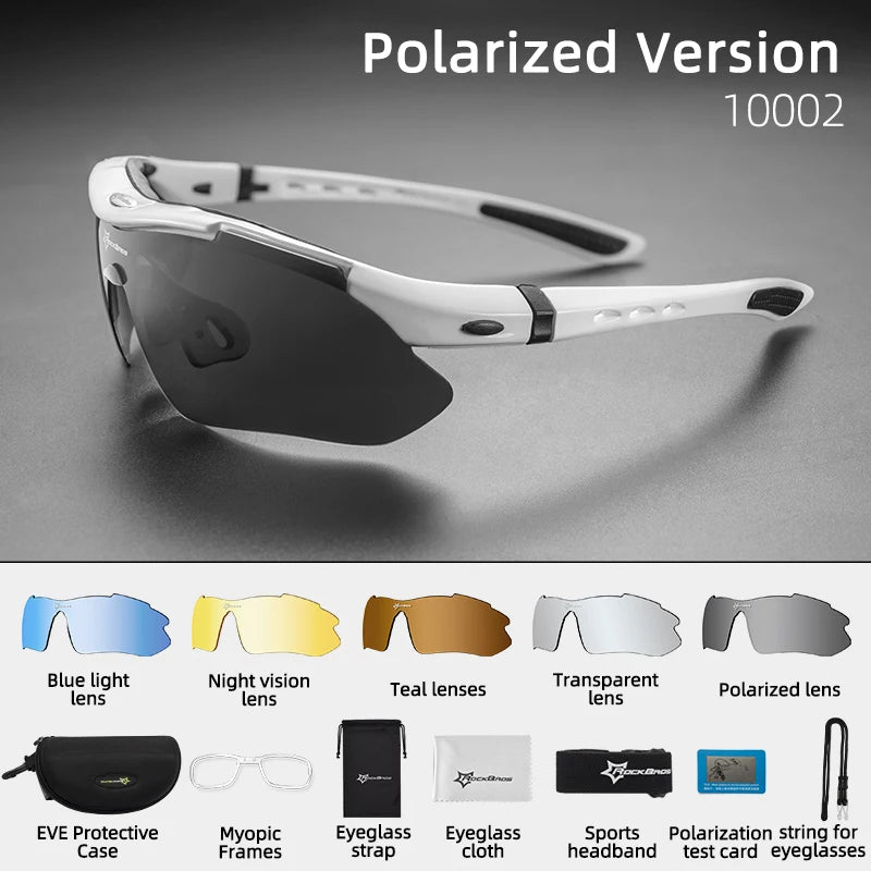 ROCKBROS Polarized Cycling Glasses Unisex Sports Eyewear