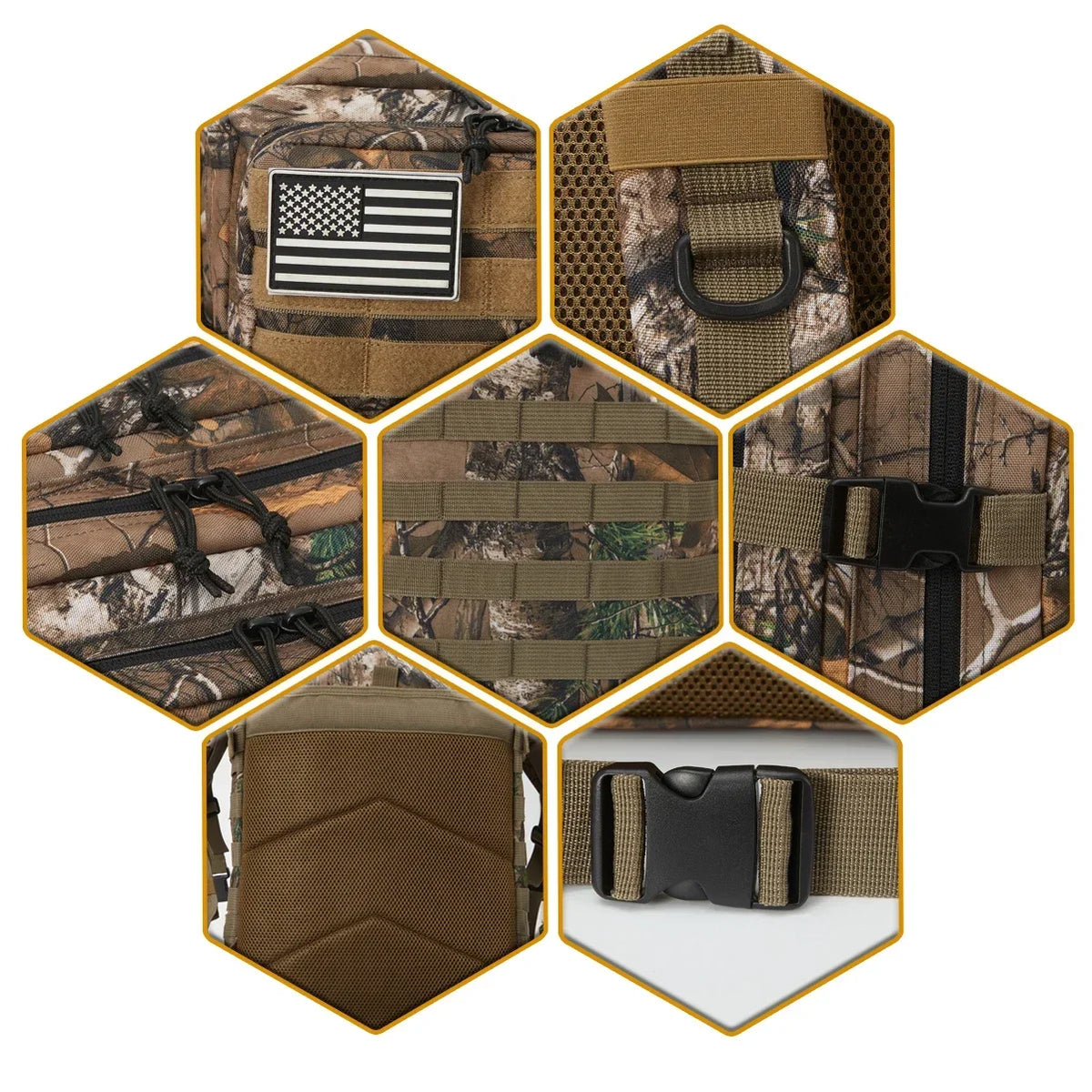 ReFire Gear Large Capacity Outdoor Tactical Backpack For Hiking Camping
