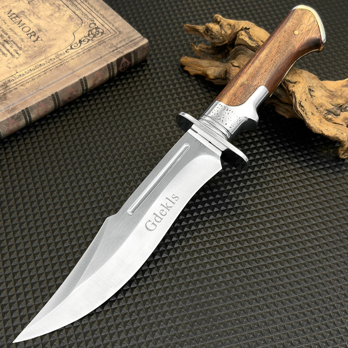 Gdekls Bone Knife With Wooden Handle Protective Cover