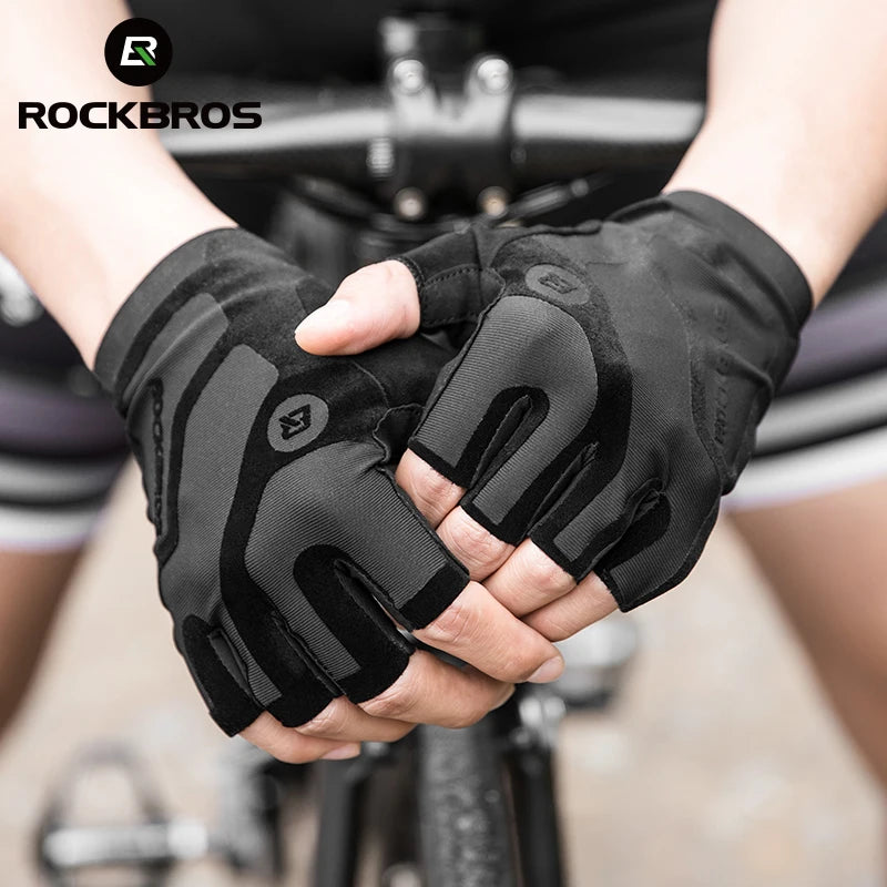 ROCKBROS Cycling Gloves Breathable Shockproof For Mountain Bikes