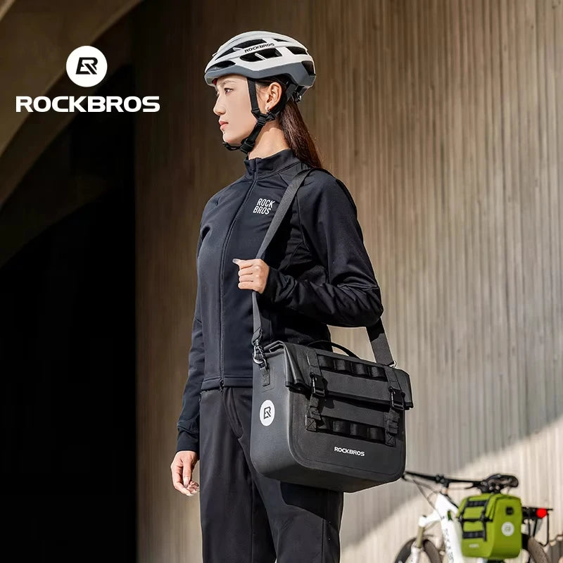 ROCKBROS Foldable Bicycle Saddle Bag Waterproof Large Capacity