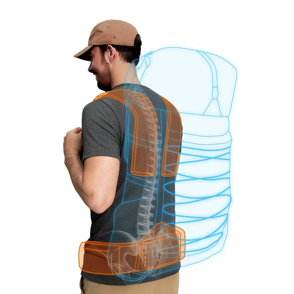 Night Cat Internal Frame Hiking Backpack Roll Top Rain Cover