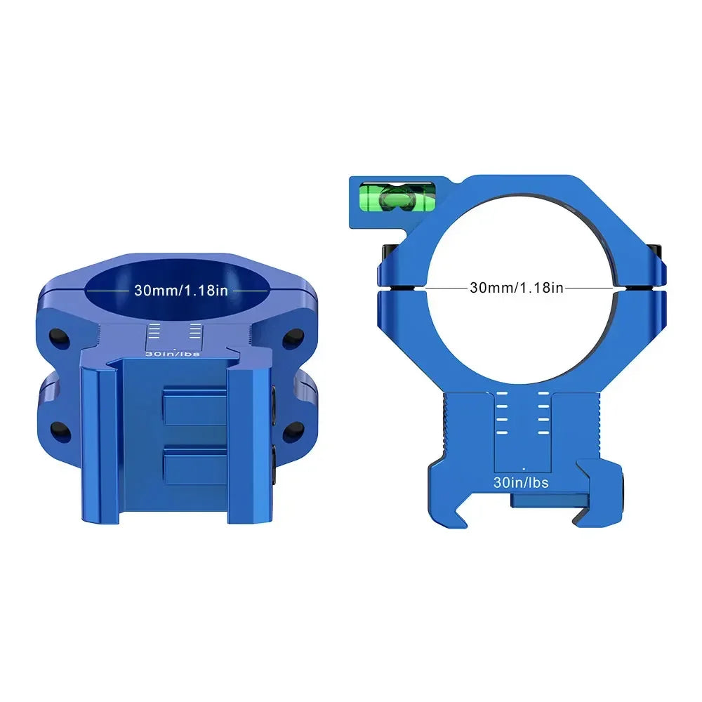 WestHunter Center Height Adjustable Picatinny Mount MOA Elevation Rings