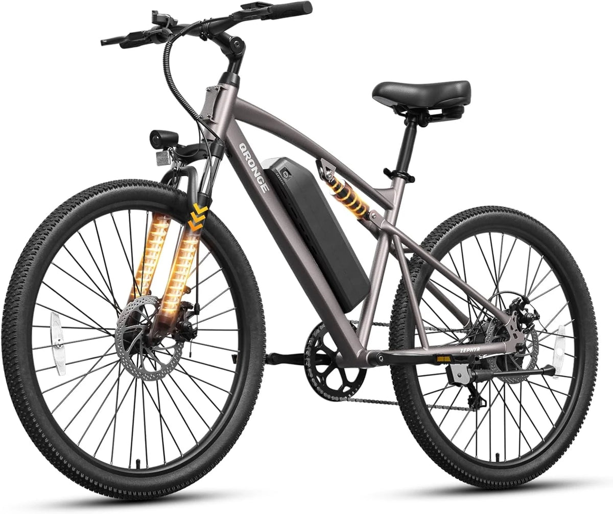 QRONGE Zephyr Electric Bike 1000W Motor Full Suspension