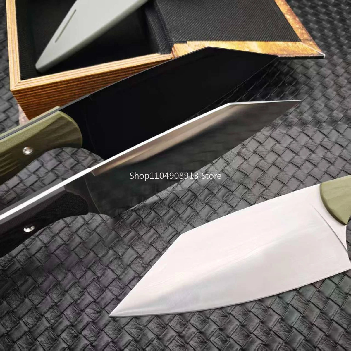 Heavy Duty G10 Handle Stainless Steel Fixed Blade Utility Knife