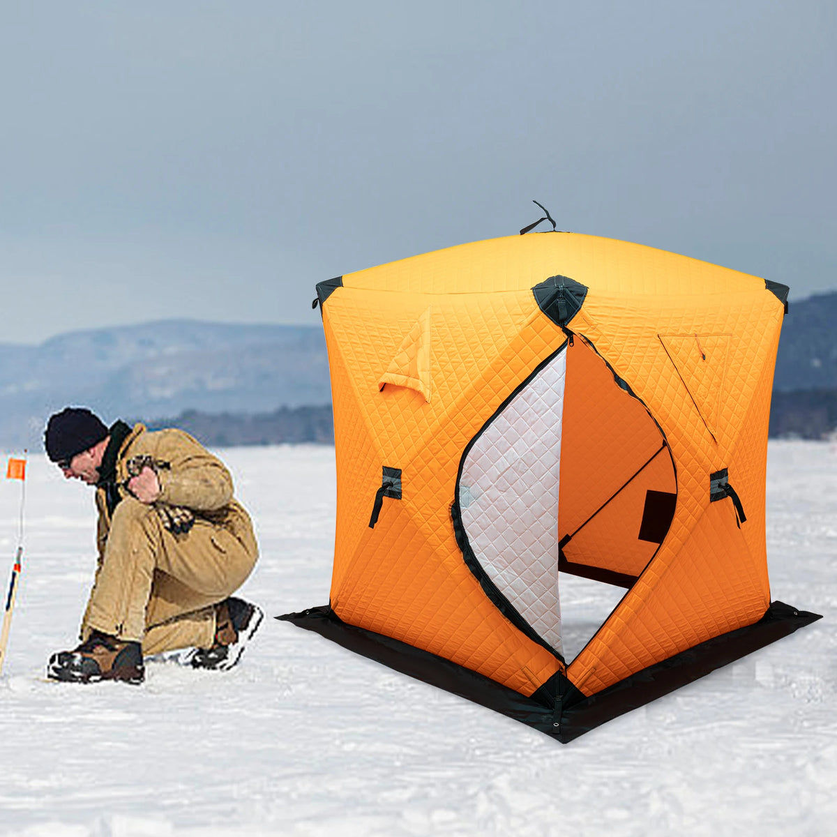 Portable Pop Up Outdoor Ice Fishing Shelter Tent