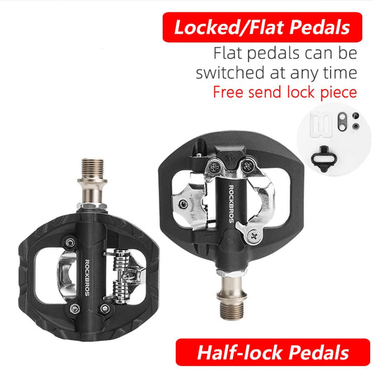 RockBros Bicycle Pedals Sealed Bearing Waterproof Anti Slip SPD