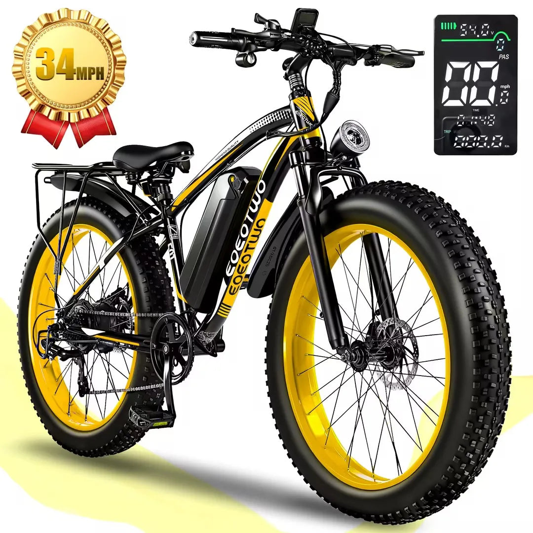 Eoeotwo Heavy Duty Ebike With Front Suspension And Rear Rack