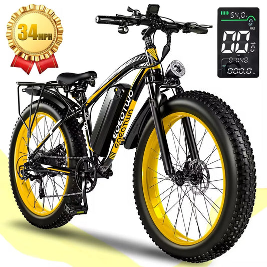 Eoeotwo Heavy Duty Ebike With Front Suspension And Rear Rack