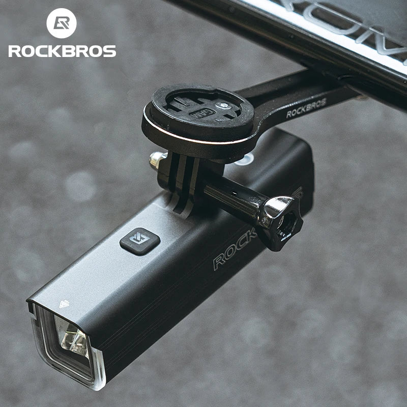 Rockbros 1500LM Aluminum Alloy Rechargeable Bicycle Front LED Headlight