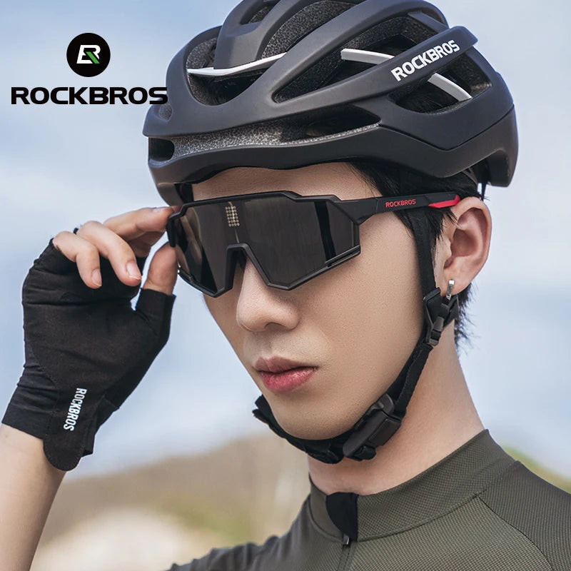 ROCKBROS Polarized Cycling Glasses UV400 Photochromic Goggles