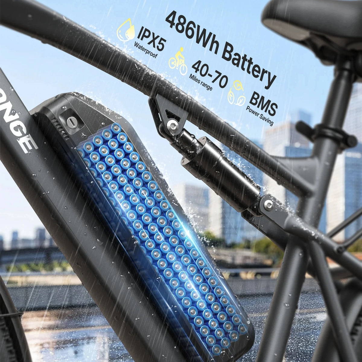 QRONGE Zephyr Electric Bike 1000W Motor Full Suspension
