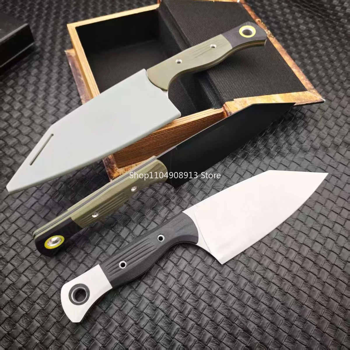 Heavy Duty G10 Handle Stainless Steel Fixed Blade Utility Knife