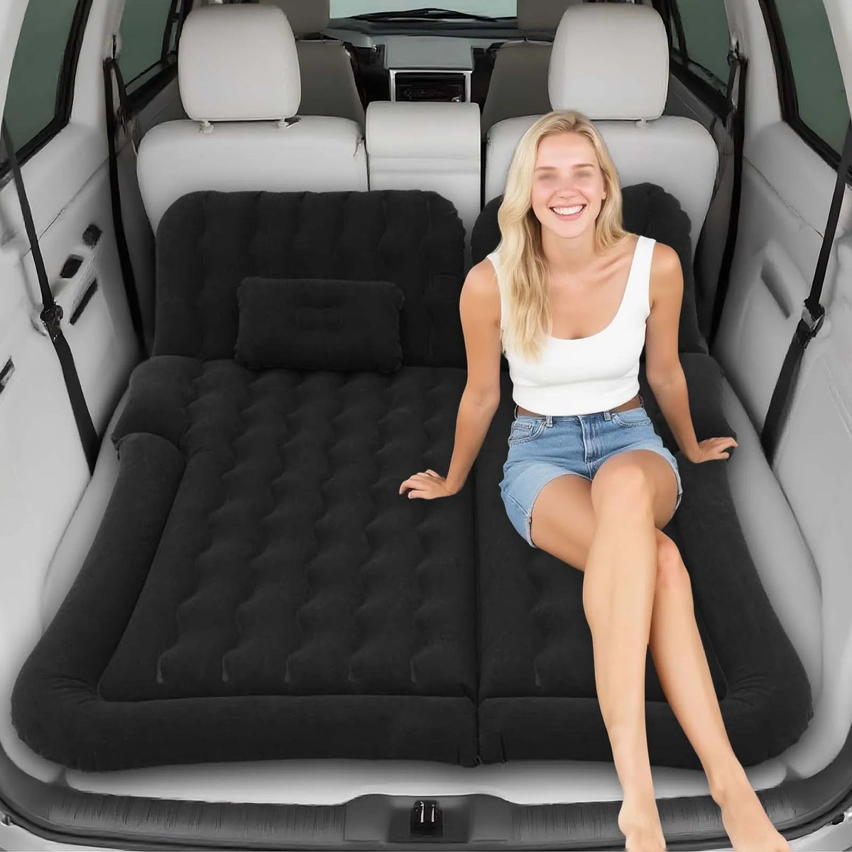 SUV Air Mattress With Pillows For Car Camping And Travel