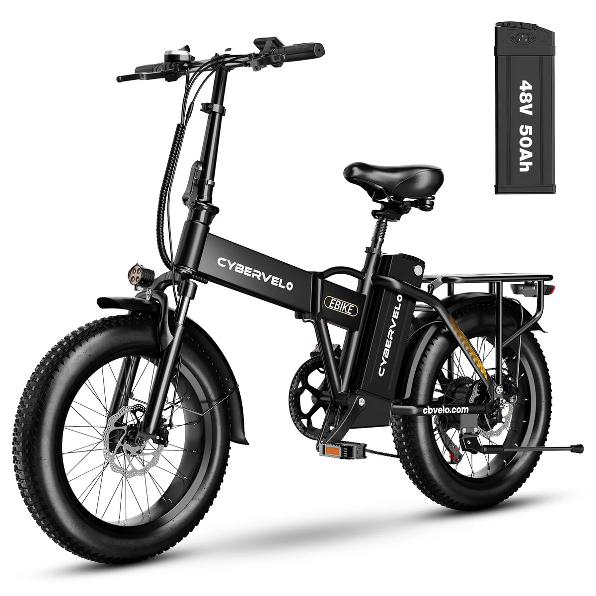 CYBERVELO EK4 Folding 1000W Electric Bike 48V Battery