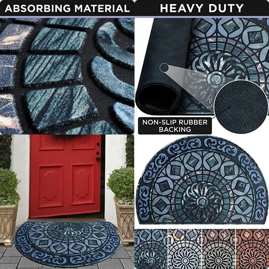 Front Door Mat Low Pile Outdoor Welcome Mud Trapping