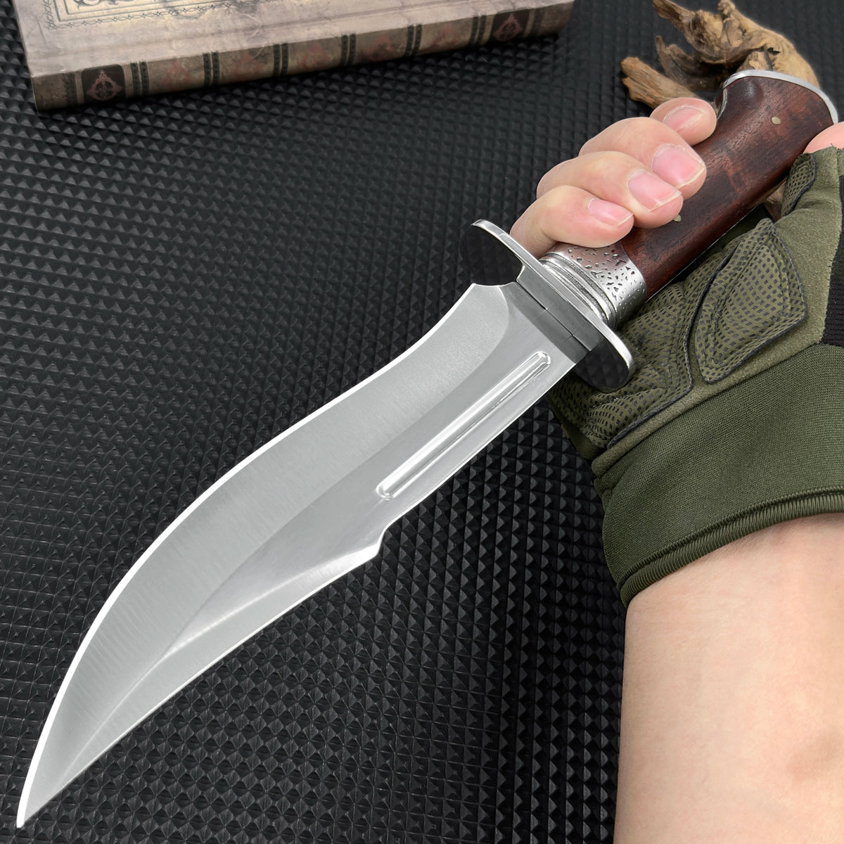 Gdekls Bone Knife With Wooden Handle Protective Cover
