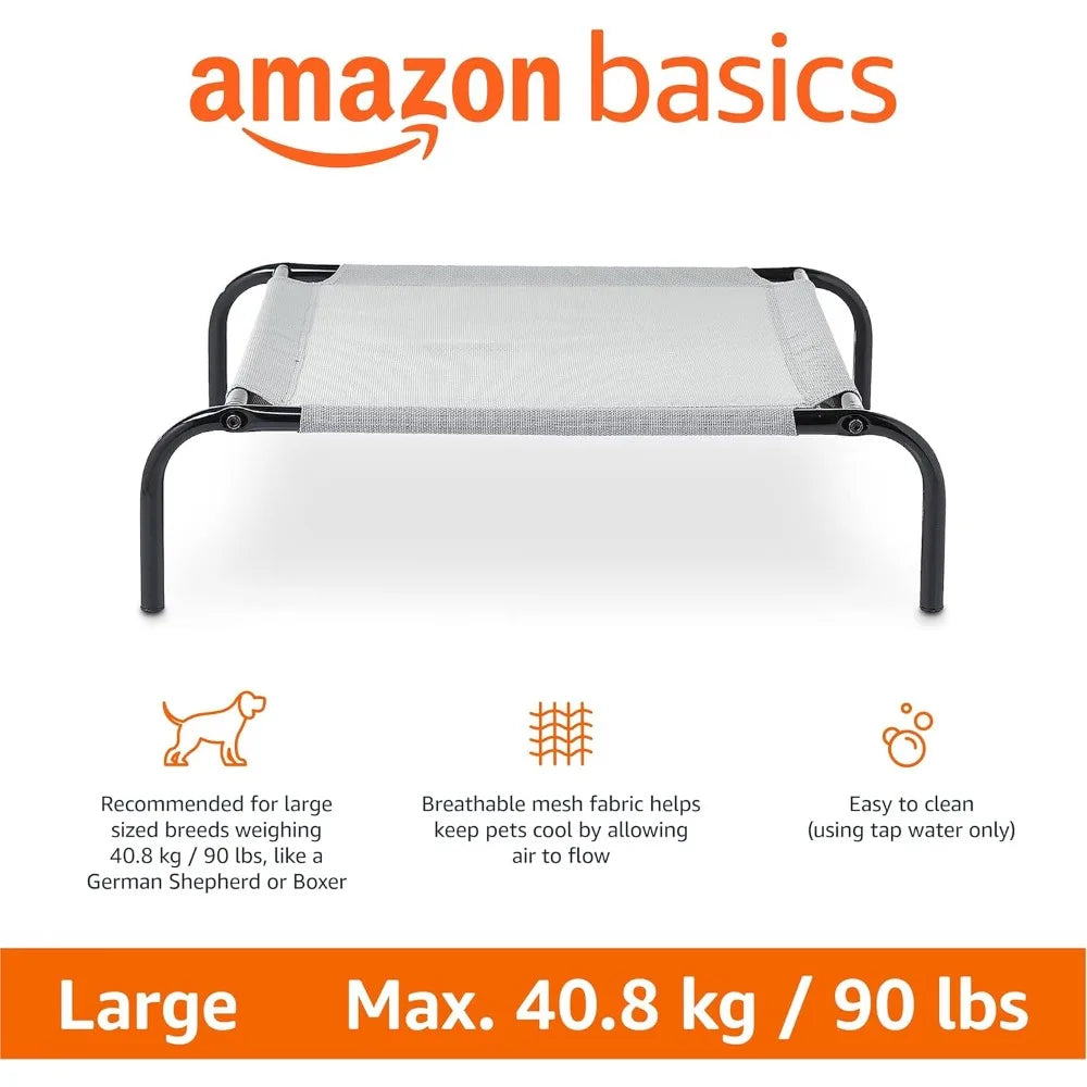 NBVCX Elevated Cooling Breathable Dog Bed With Metal Frame