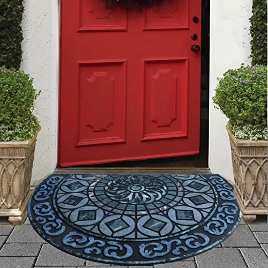 Front Door Mat Low Pile Outdoor Welcome Mud Trapping