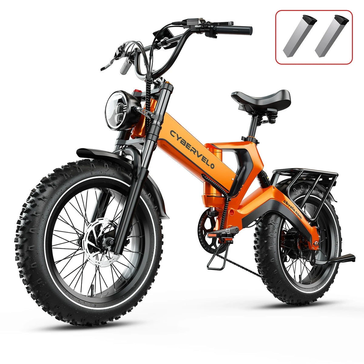 Cybervelo Luxury 20 In Fat Tire Foldable Electric Bike