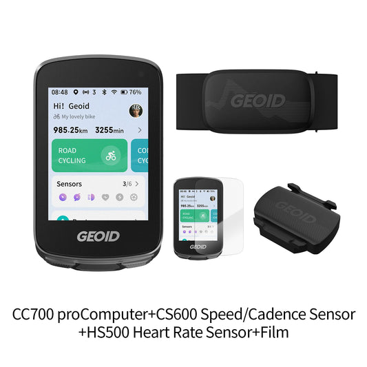 GEOID Wireless Bike Computer With Touchscreen And Map Navigation