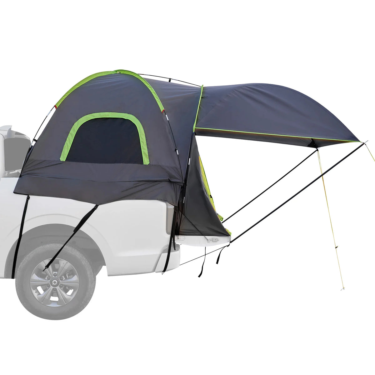 SucceBuy Pickup Truck Bed Tent With Awning For Camping