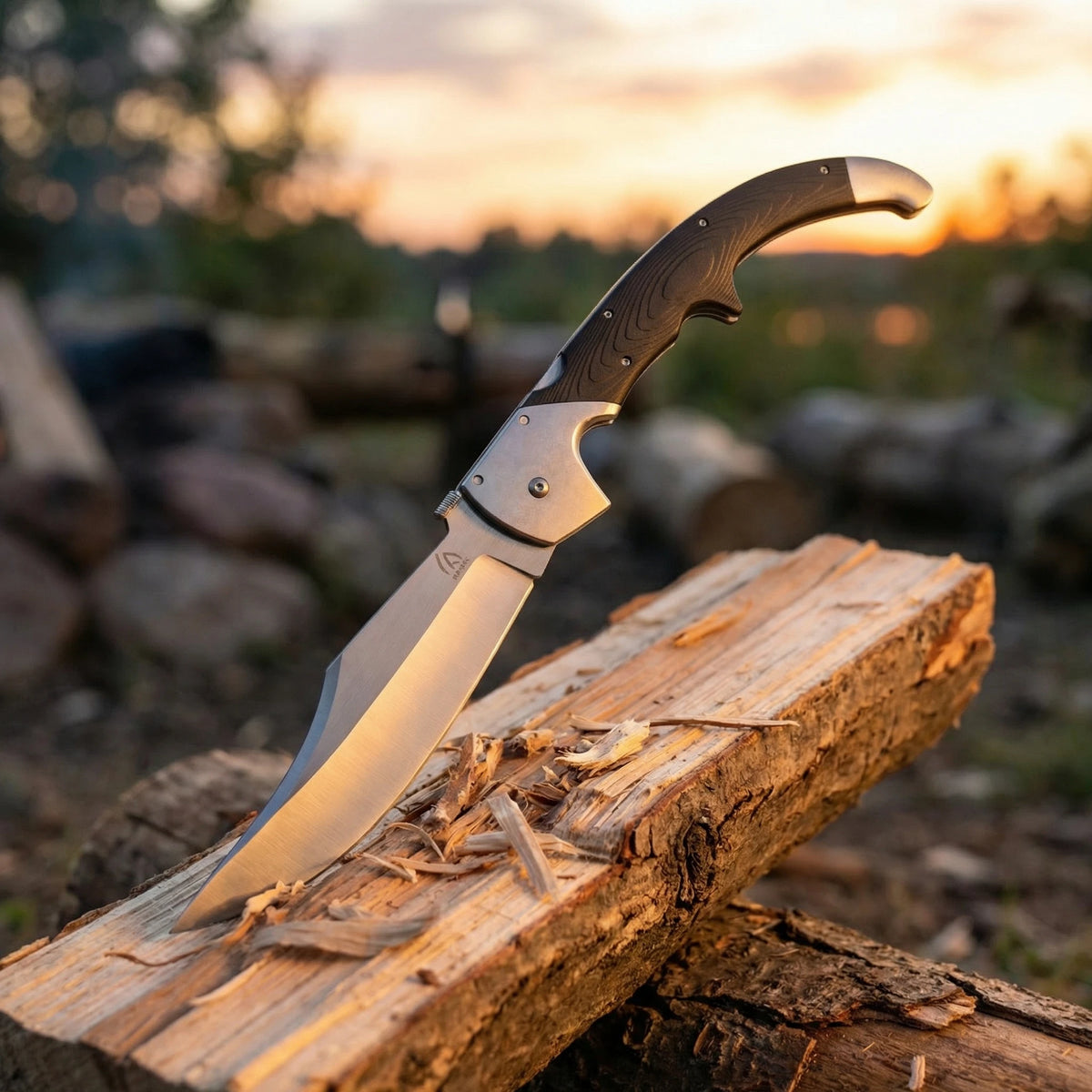 Portable Steel Folding Knife For Outdoor Hiking And Camping