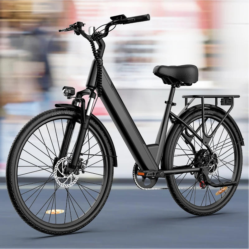 Urlife 750W Adult Electric Commuter Bike With Hydraulic Disc Brakes