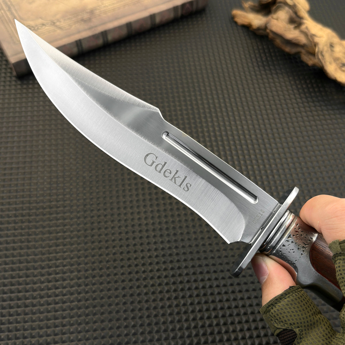 Gdekls Bone Knife With Wooden Handle Protective Cover