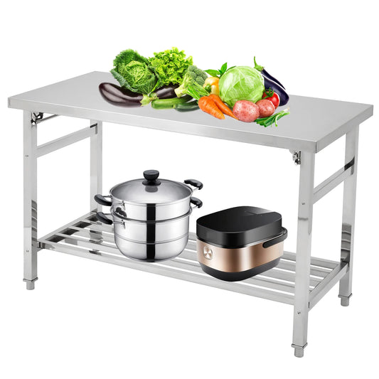 Stainless Steel Commercial Heavy Duty Folding Work Table