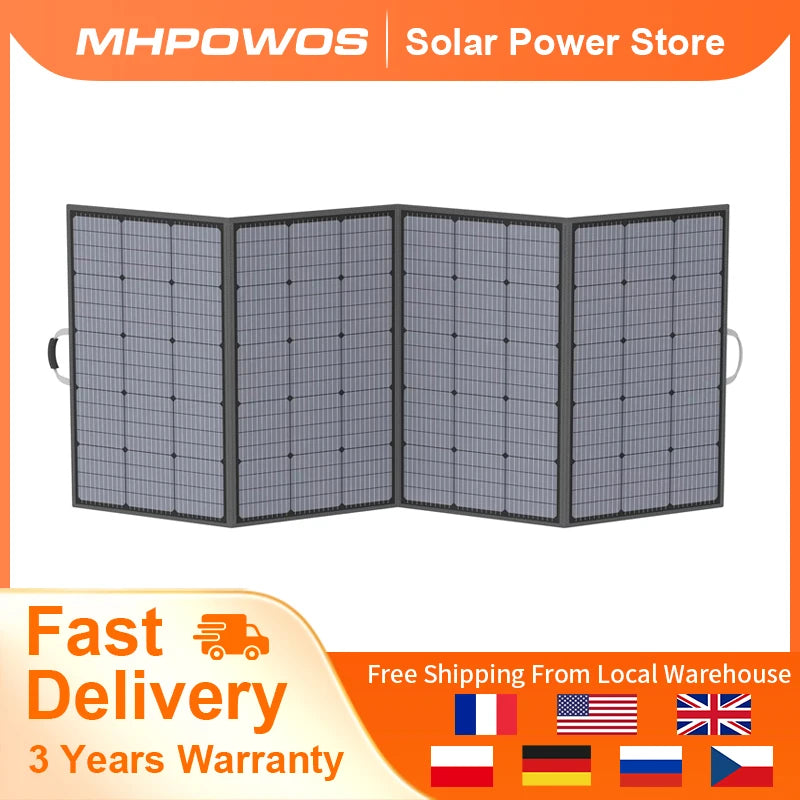 MHPOWOS 400W Portable Foldable Solar Panel Charger
