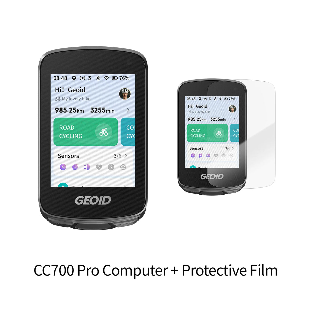 GEOID Wireless Bike Computer With Touchscreen And Map Navigation