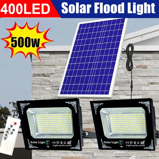 High Brightness Led Solar Flood Light With Waterproof Aluminum Panel