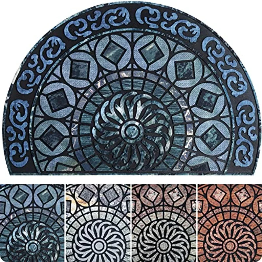 Front Door Mat Low Pile Outdoor Welcome Mud Trapping